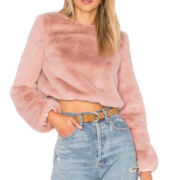 BrandNew✨LoversAndFriends fauxfur sweater in large - Picture 4 of 4